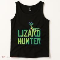 Lizard Hunter Funny Gecko Reptile Owner Gift Tank Top thumb 2