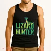 Lizard Hunter Funny Gecko Reptile Owner Gift Tank Top thumb 3