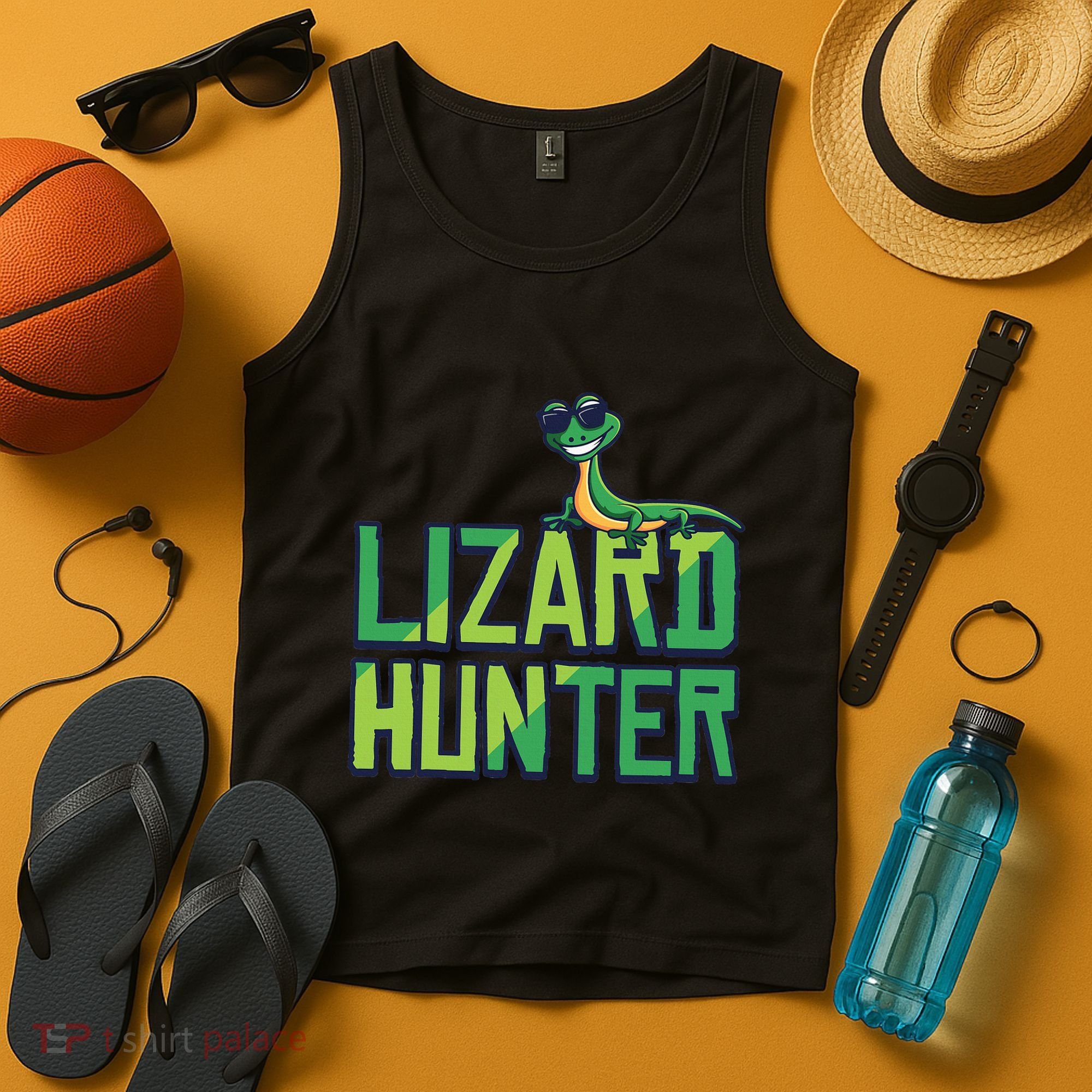 Lizard Hunter Funny Gecko Reptile Owner Gift Tank Top