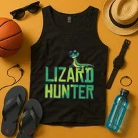 Lizard Hunter Funny Gecko Reptile Owner Gift Tank Top thumb 4