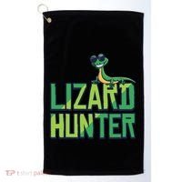 Lizard Hunter Funny Gecko Reptile Owner Gift Golf Towel thumb 0