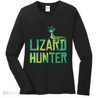 Lizard Hunter Funny Gecko Reptile Owner Gift Women's Long Sleeve Shirt thumb 0