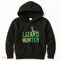 Lizard Hunter Funny Gecko Reptile Owner Gift Kids Hoodie thumb 0