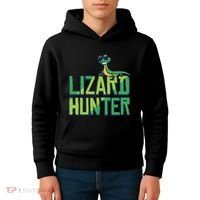 Lizard Hunter Funny Gecko Reptile Owner Gift Kids Hoodie thumb 4