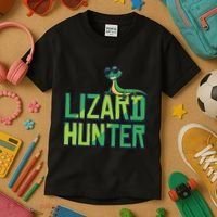Lizard Hunter Funny Gecko Reptile Owner Gift Kids T-Shirt thumb 3