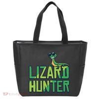 Lizard Hunter Funny Gecko Reptile Owner Gift Tote Bag thumb 0