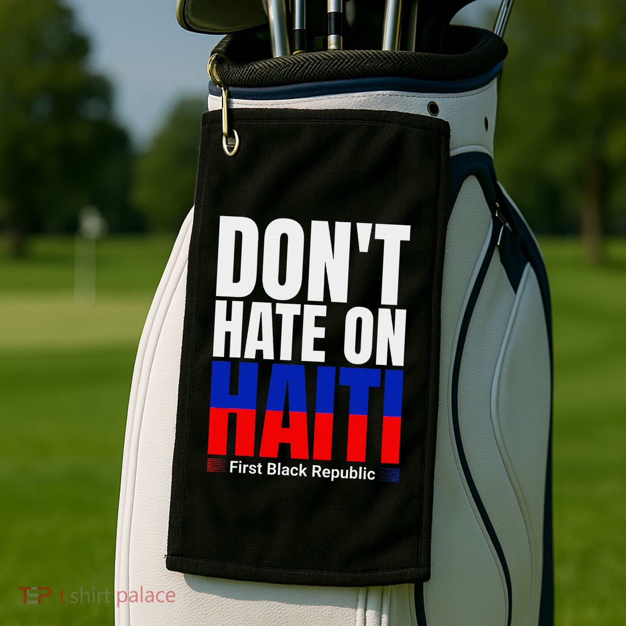 Love Haiti First Black Republic History Revolution 1804 Golf Towel