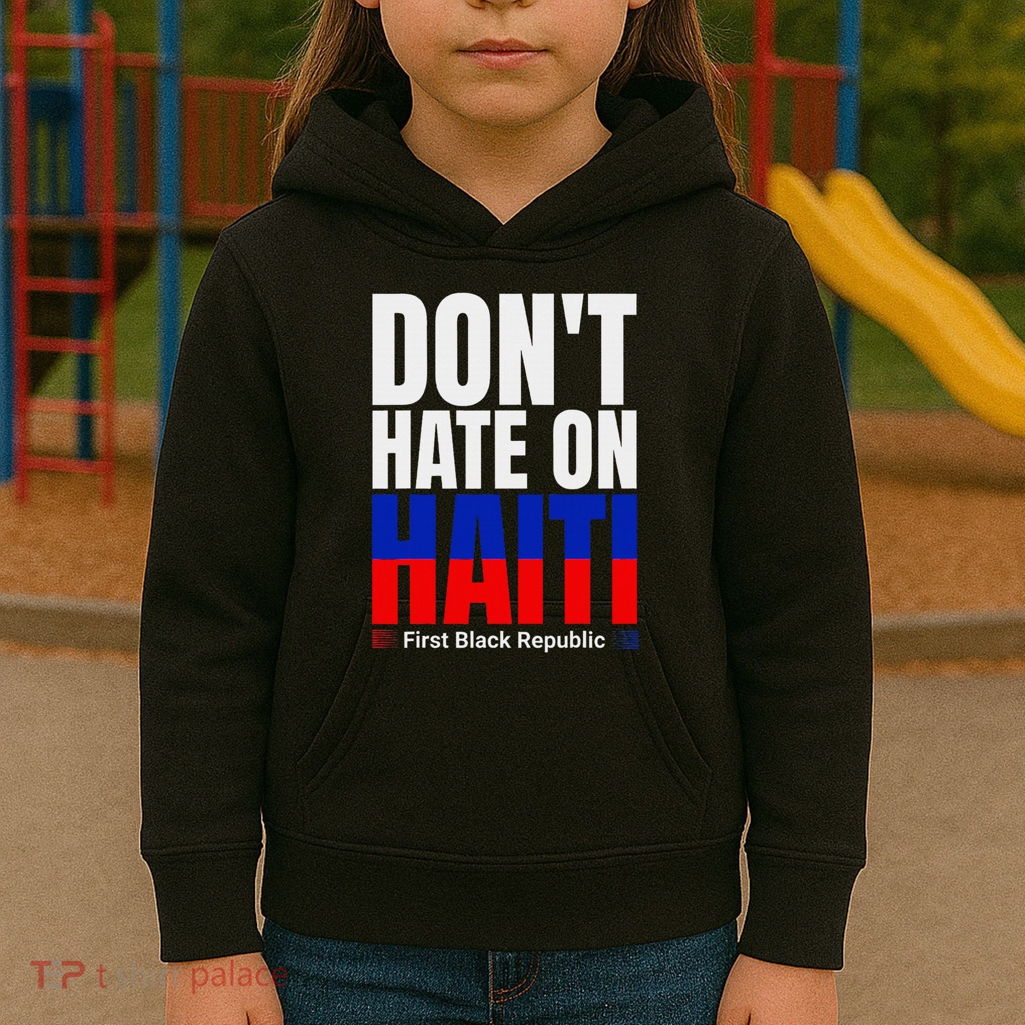 Love Haiti First Black Republic History Revolution 1804 Kids Hoodie