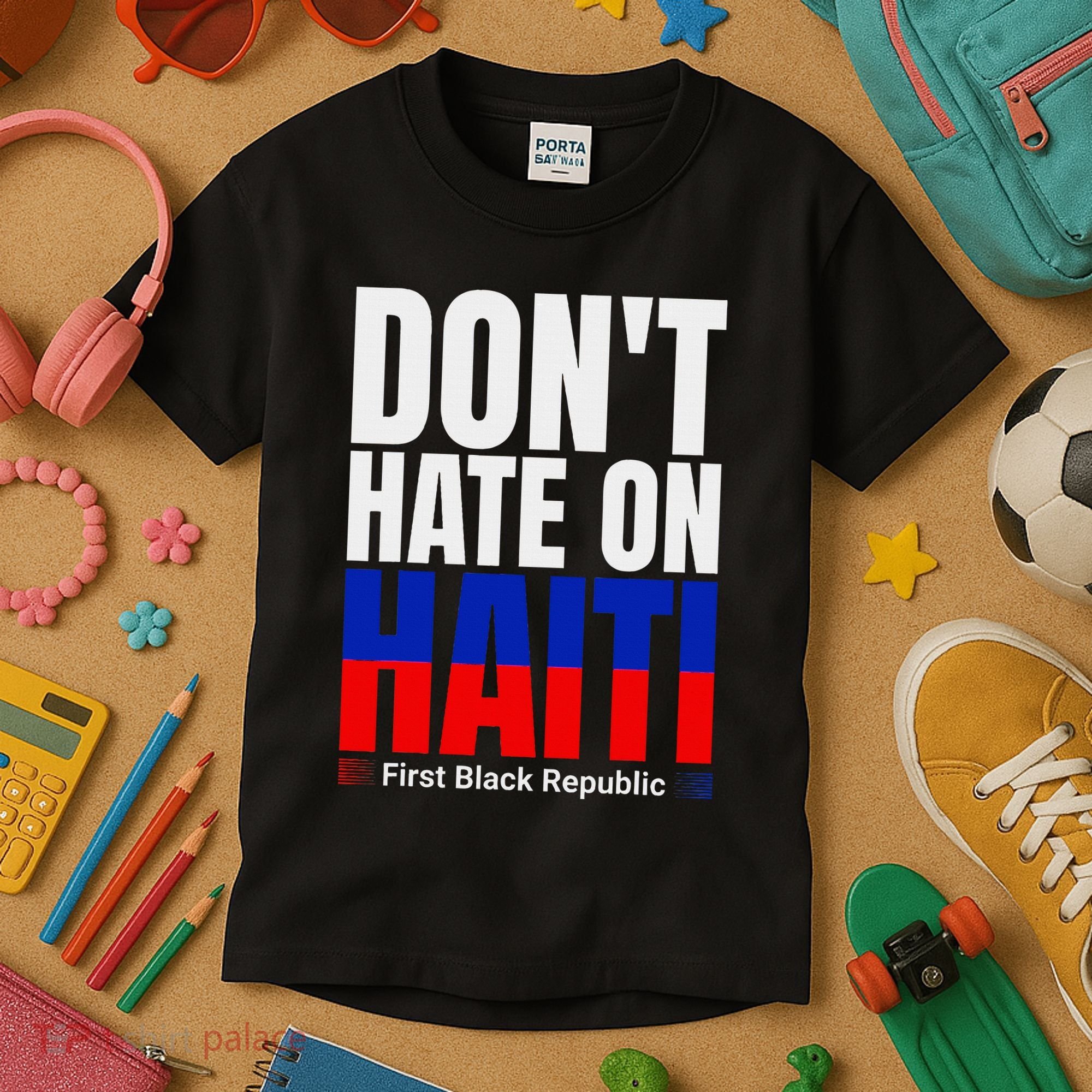 Love Haiti First Black Republic History Revolution 1804 Kids T-Shirt