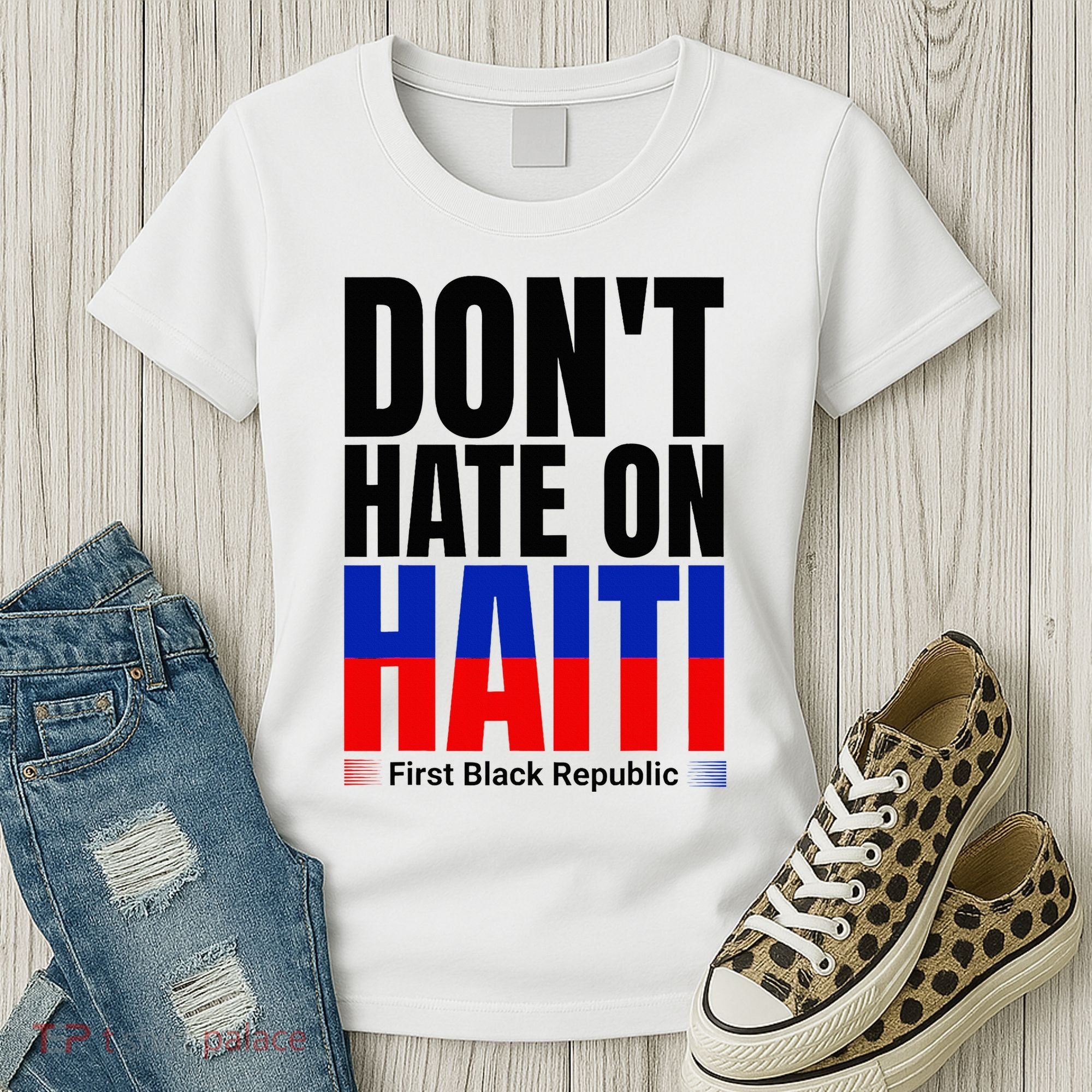Love Haiti First Black Republic History Revolution 1804 Women's T-Shirt