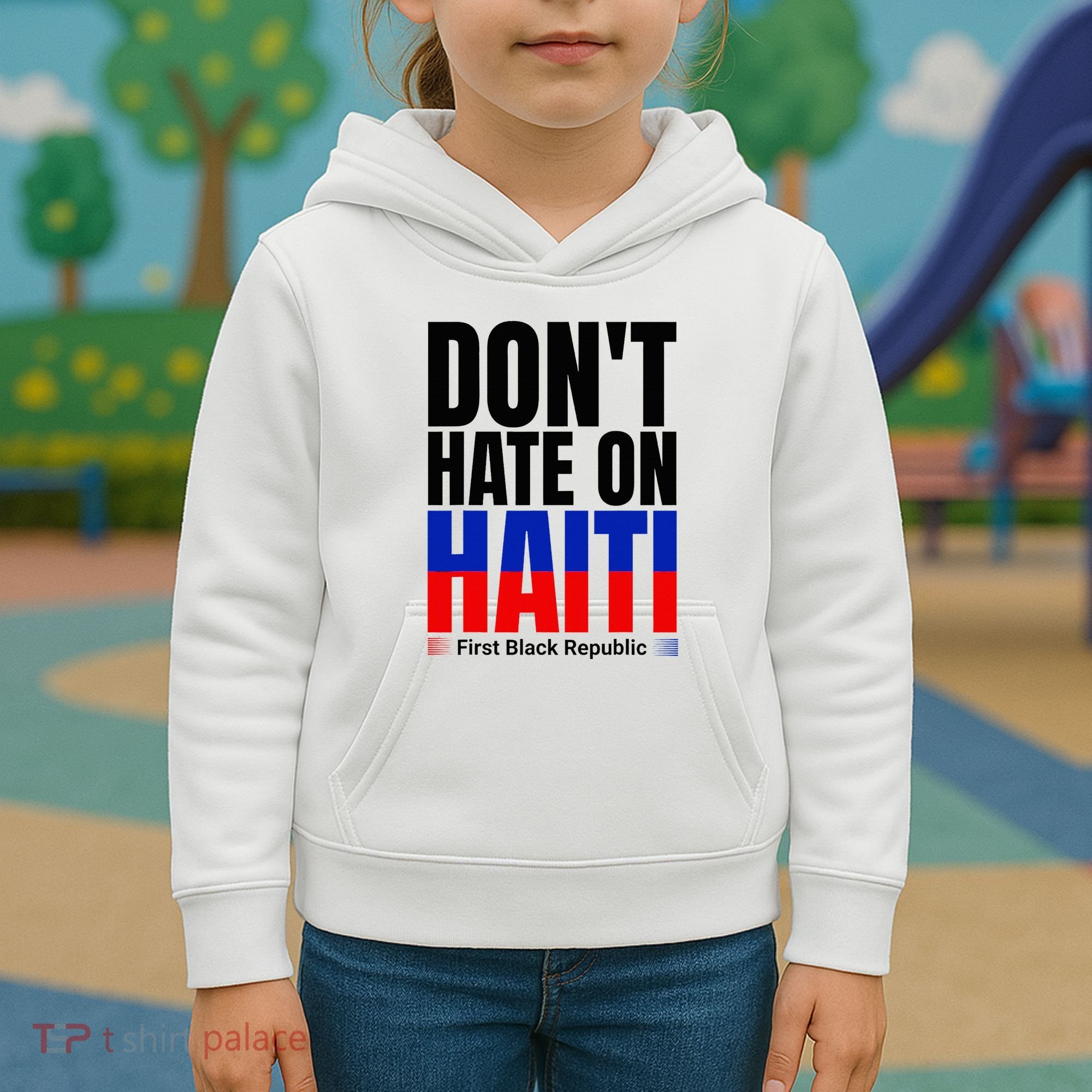 Love Haiti First Black Republic History Revolution 1804 Kids Hoodie