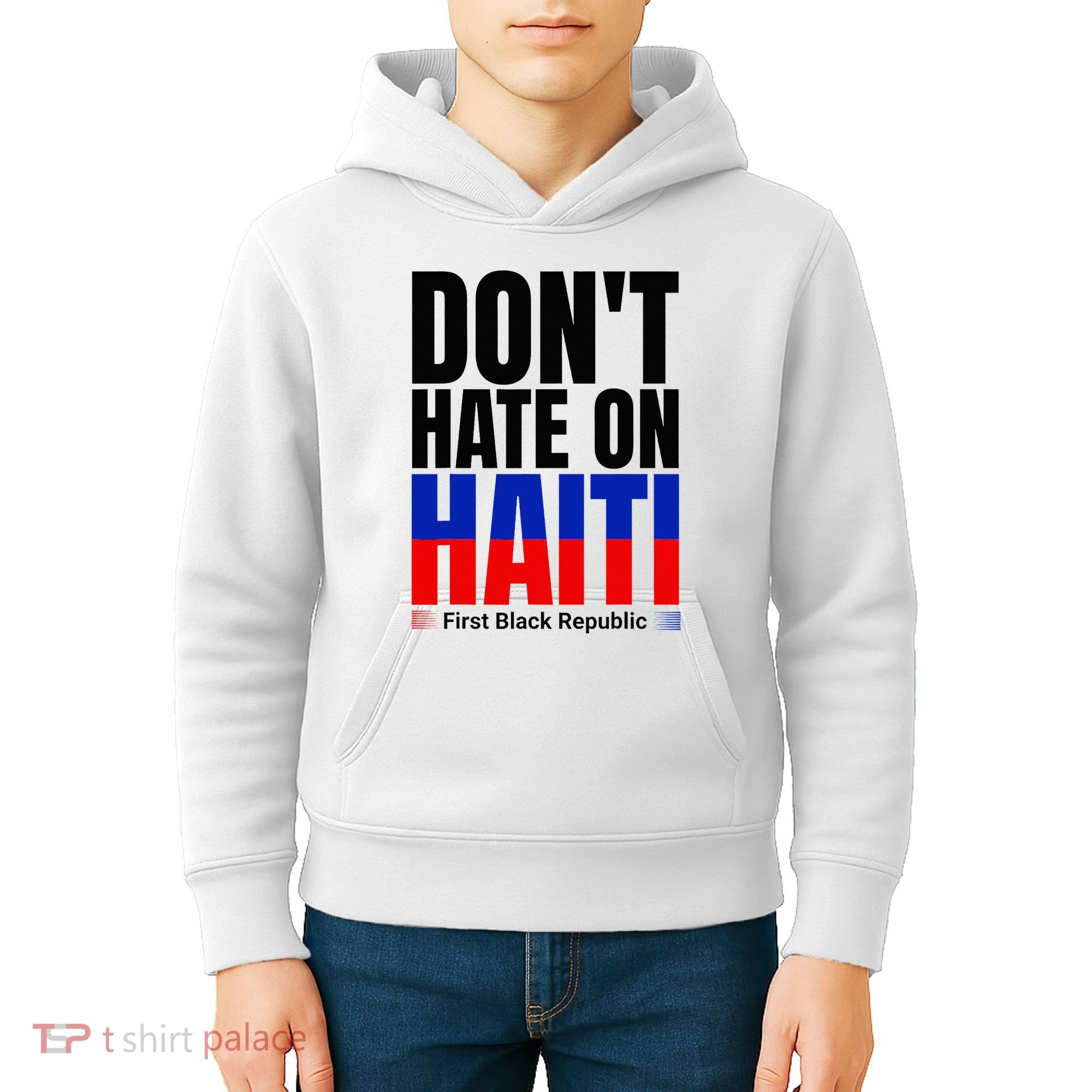 Love Haiti First Black Republic History Revolution 1804 Kids Hoodie