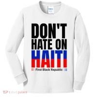 Love Haiti First Black Republic History Revolution 1804 Kids Long Sleeve Shirt thumb 0