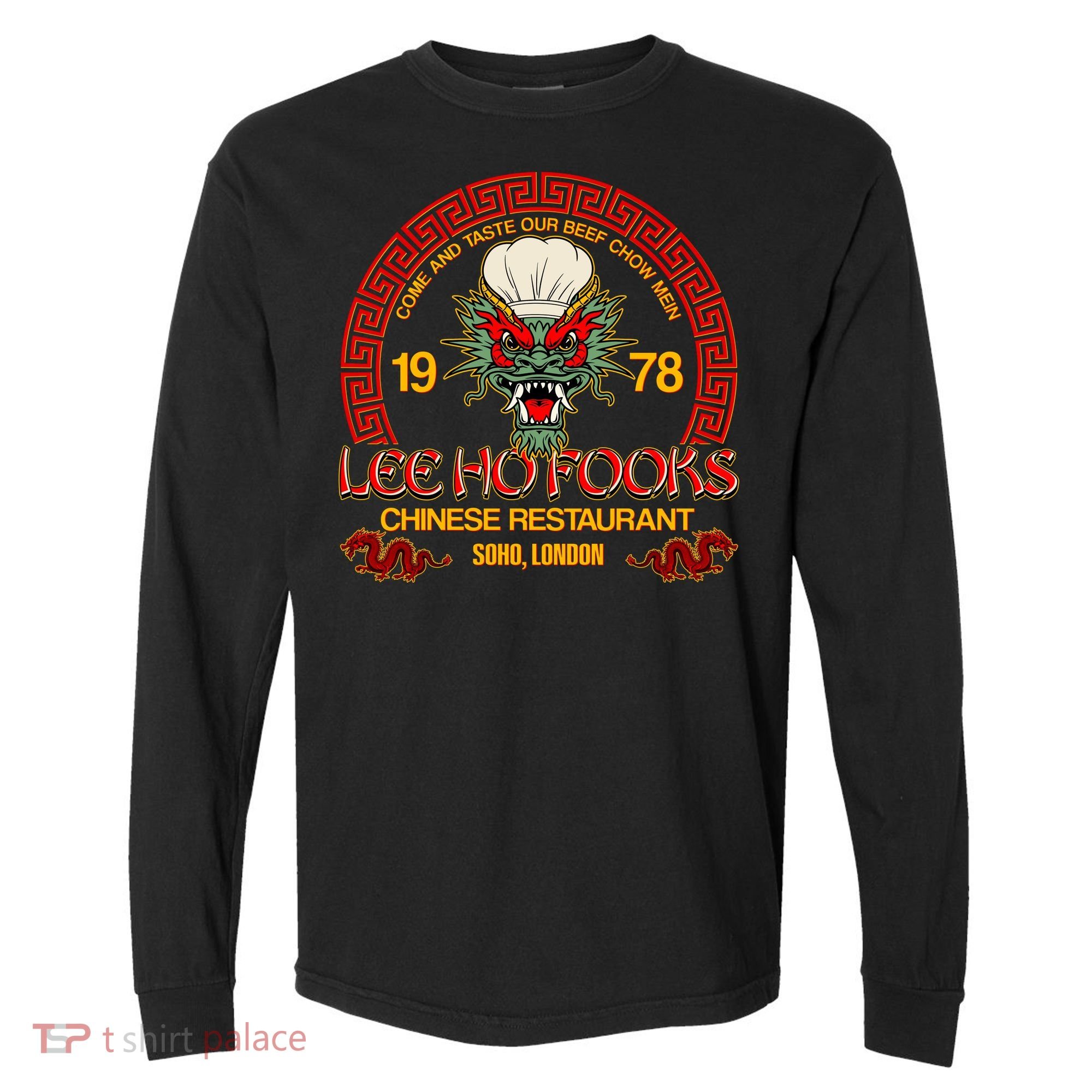 Lee Ho Fooks Chinese Restaurant Soho London Comfort Colors Heavyweight Long Sleeve T-Shirt