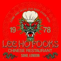 Lee Ho Fooks Chinese Restaurant Soho London Santa Hat thumb 1