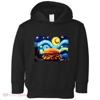 Love Hamburger Food Burger Van Gogh Toddler Hoodie thumb 0