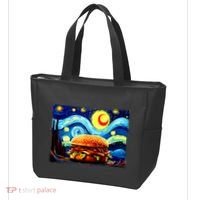 Love Hamburger Food Burger Van Gogh Tote Bag thumb 3