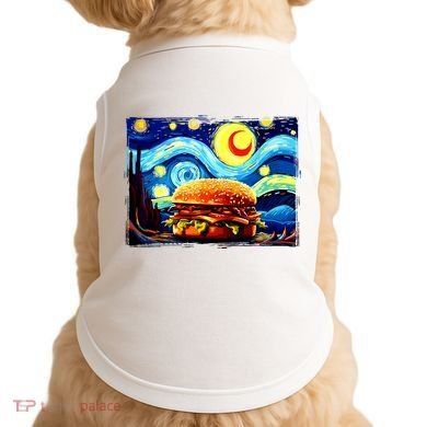 Love Hamburger Food Burger Van Gogh Doggie Tank