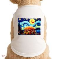 Love Hamburger Food Burger Van Gogh Doggie Tank thumb 0