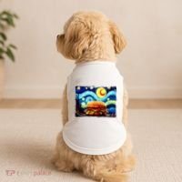 Love Hamburger Food Burger Van Gogh Doggie Tank thumb 2