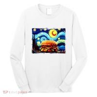 Love Hamburger Food Burger Van Gogh Long Sleeve Shirt thumb 0