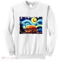 Love Hamburger Food Burger Van Gogh Sweatshirt thumb 0