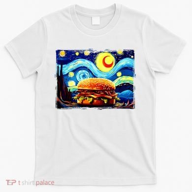 Love Hamburger Food Burger Van Gogh T-Shirt