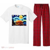Love Hamburger Food Burger Van Gogh Pajama Set thumb 0