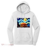 Love Hamburger Food Burger Van Gogh Women's Hoodie thumb 0