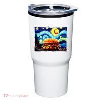 Love Hamburger Food Burger Van Gogh Tumbler thumb 0