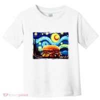 Love Hamburger Food Burger Van Gogh Toddler T-Shirt thumb 0