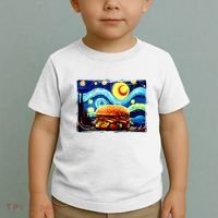 Love Hamburger Food Burger Van Gogh Toddler T-Shirt thumb 2