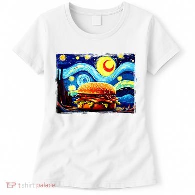 Love Hamburger Food Burger Van Gogh Women's T-Shirt