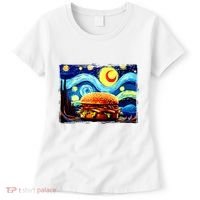 Love Hamburger Food Burger Van Gogh Women's T-Shirt thumb 0