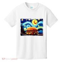 Love Hamburger Food Burger Van Gogh Kids T-Shirt thumb 0
