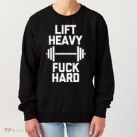 Lift Heavy Fuck Hard Cool Funny Weightlifting Workout Gym Women's Sweatshirt thumb 0