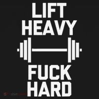 Lift Heavy Fuck Hard Cool Funny Weightlifting Workout Gym Mousepad thumb 1