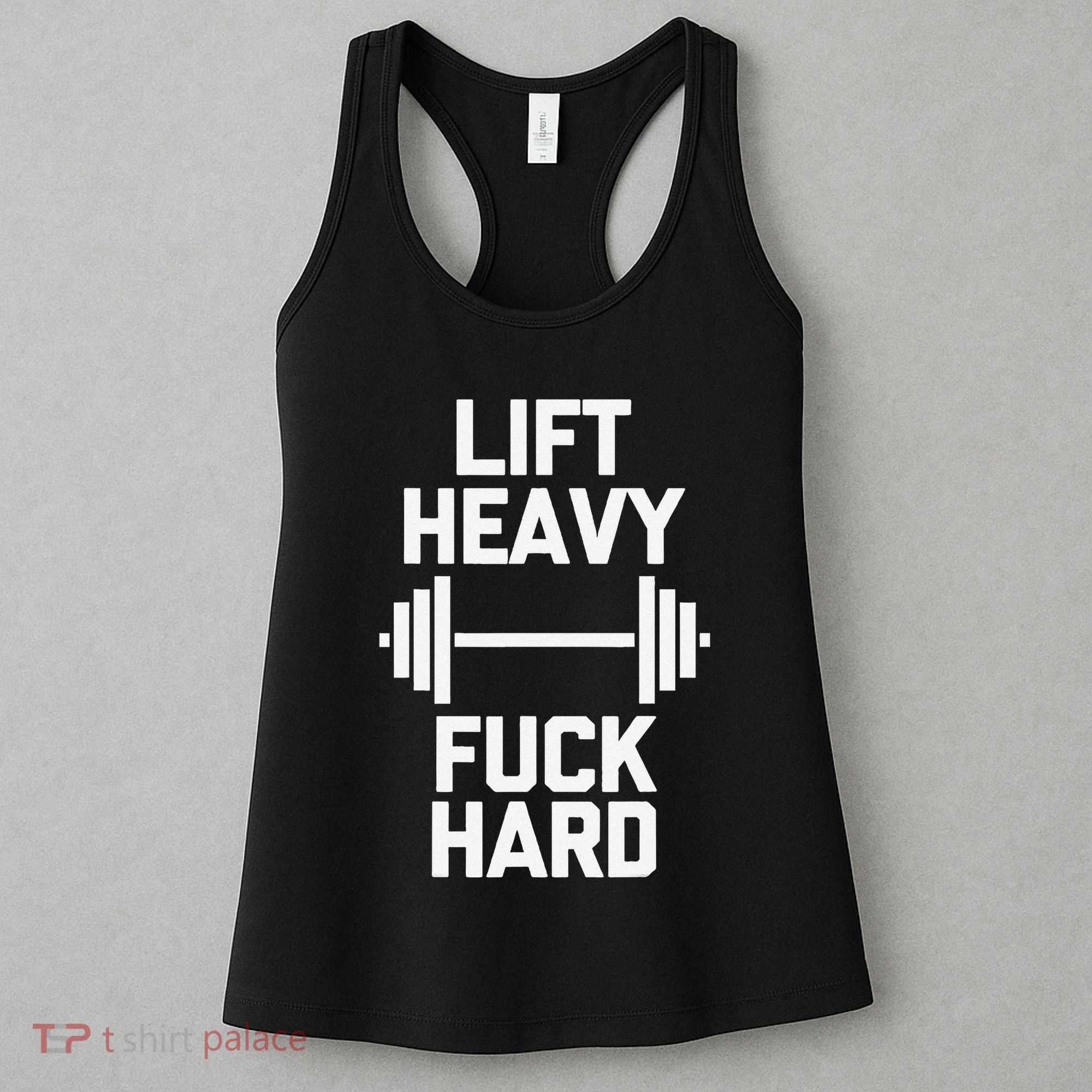 Lift Heavy Fuck Hard Cool Funny Weightlifting Workout Gym Women's Tank Top