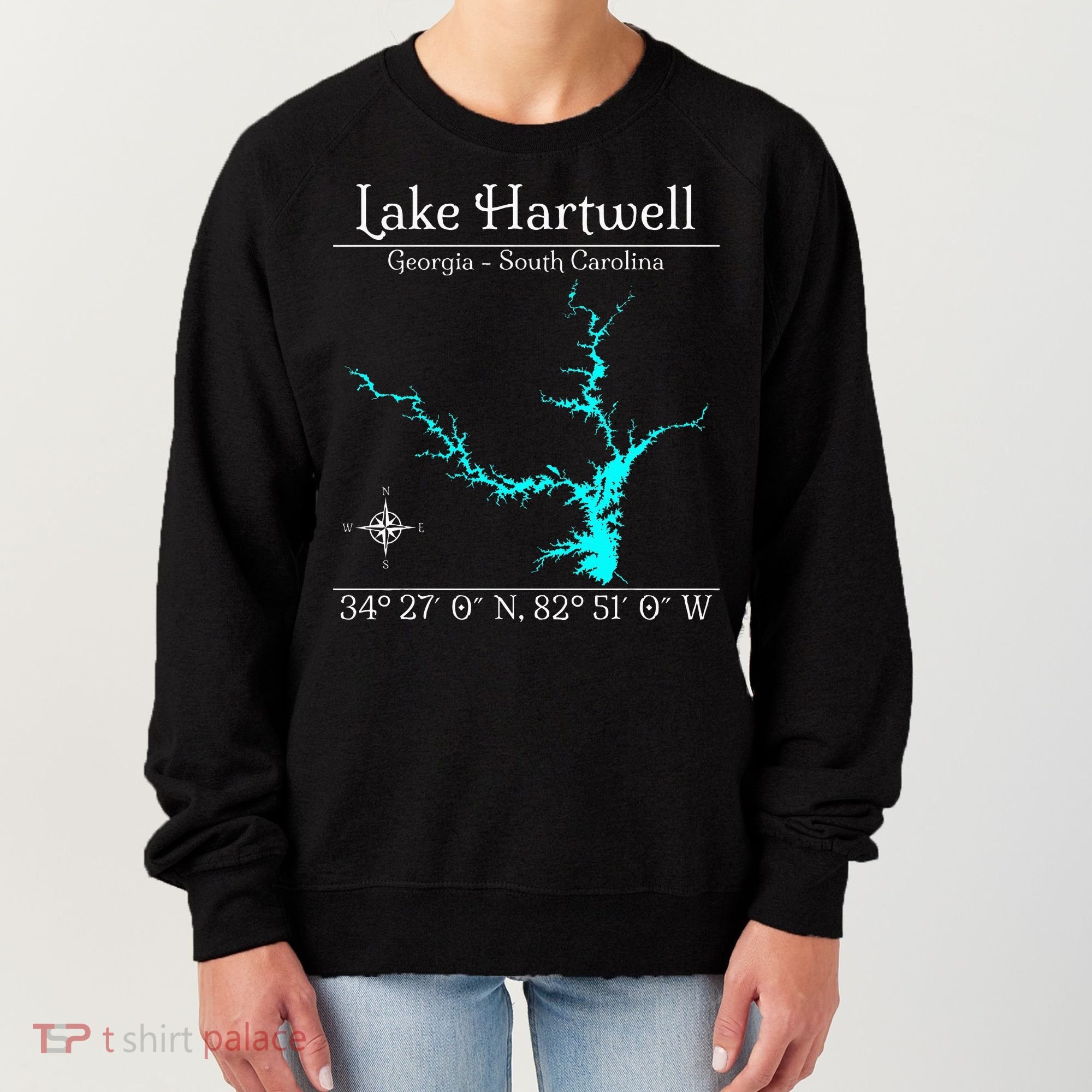 Lake Hartwell Georgia South Carolina Women's Sweatshirt