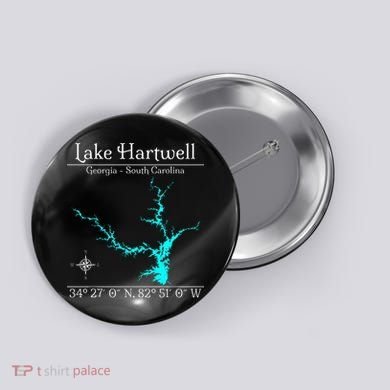 Lake Hartwell Georgia South Carolina Button