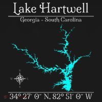 Lake Hartwell Georgia South Carolina Mousepad thumb 1