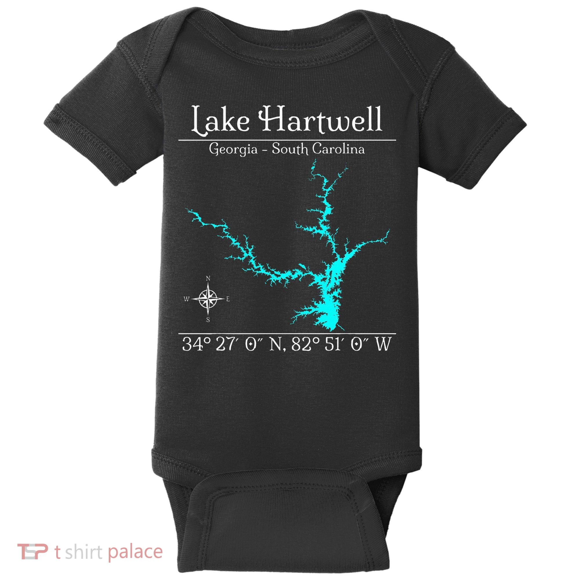 Lake Hartwell Georgia South Carolina Baby Bodysuit
