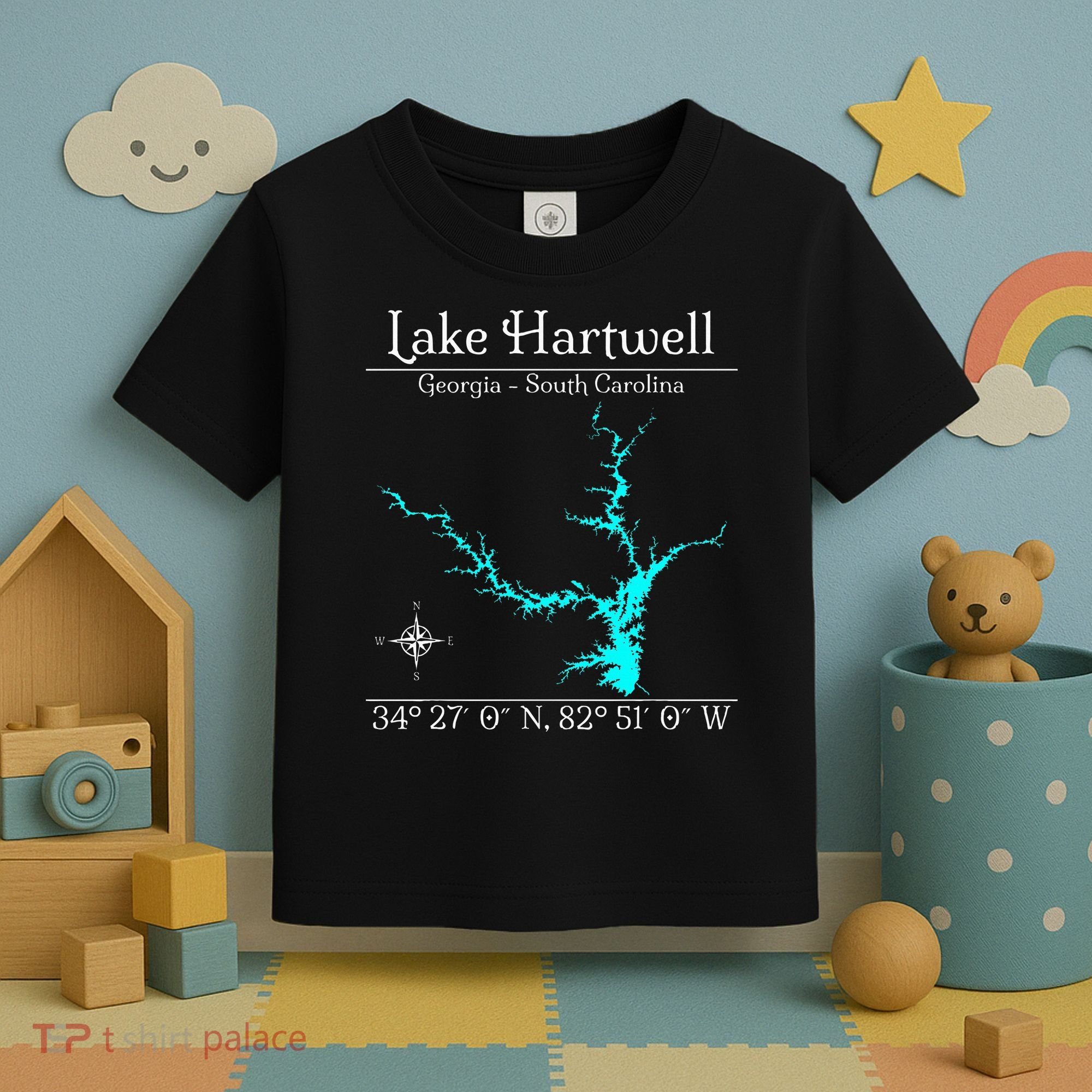 Lake Hartwell Georgia South Carolina Toddler T-Shirt
