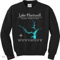 Lake Hartwell Georgia South Carolina Kids Sweatshirt thumb 0