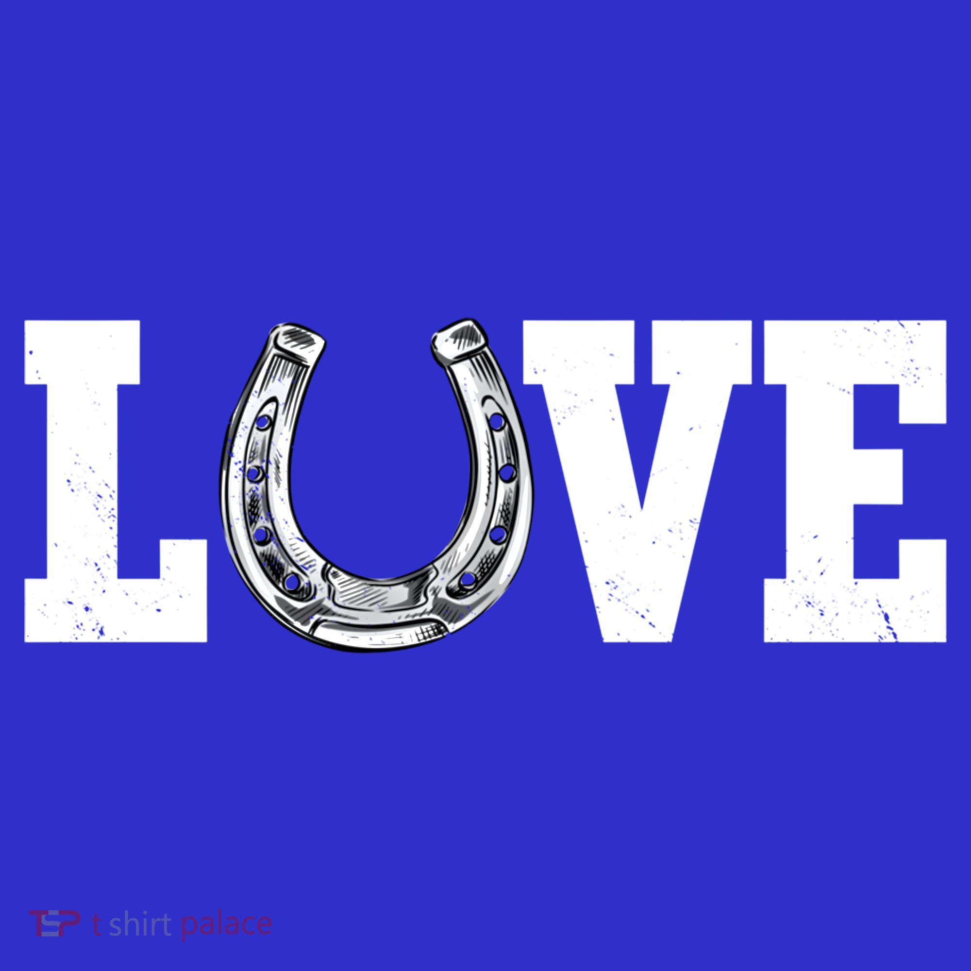 Love Horseshoe Horse Horseback Riding Lover Cow Gift Women's Tank Top