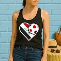Love Heart Iraqi Futbol Soccer Team Women's Tank Top thumb 2