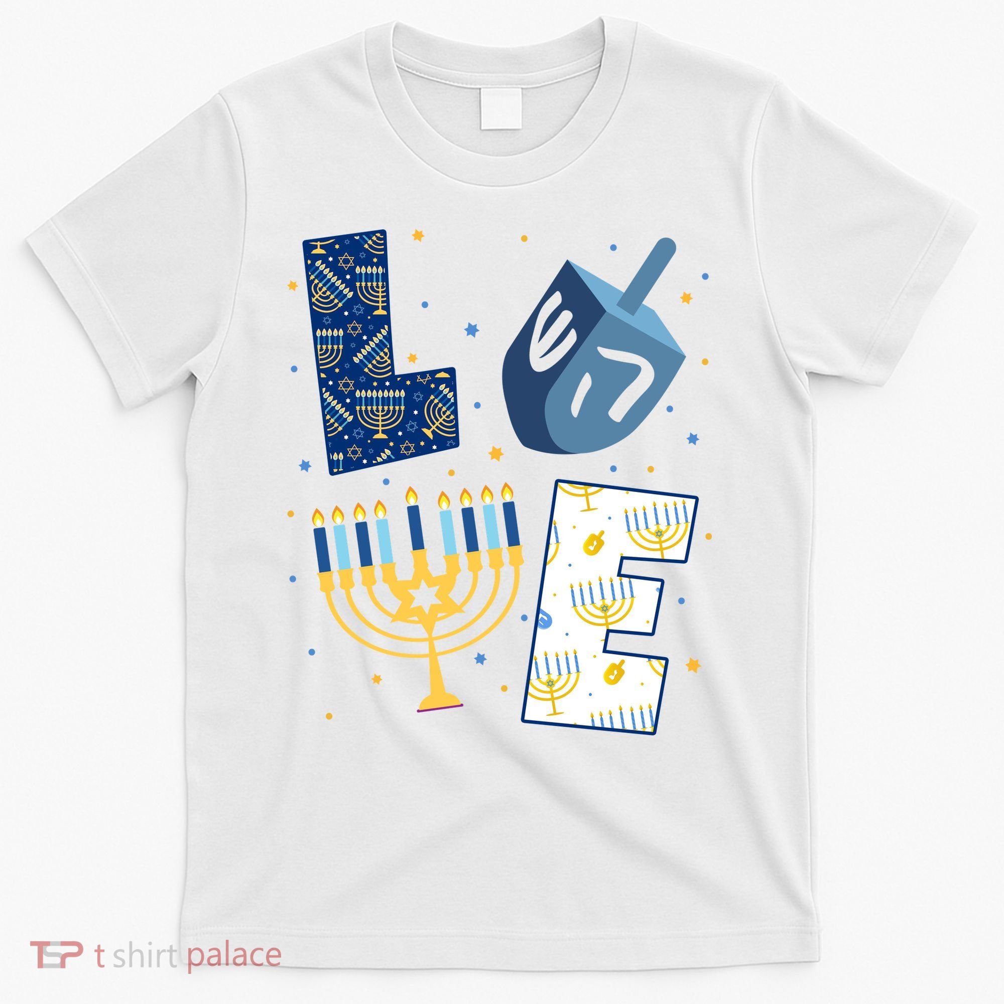 Love Hanukkah Jewish Festive Holiday T-Shirt