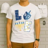 Love Hanukkah Jewish Festive Holiday T-Shirt thumb 6