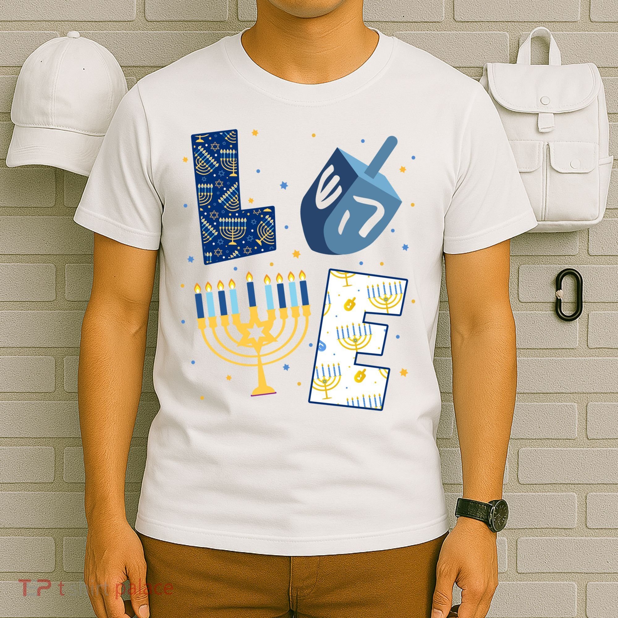 Love Hanukkah Jewish Festive Holiday T-Shirt