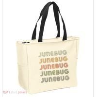 Love Heart Junebug Grunge Style Black Junebug Tote Bag thumb 2